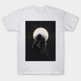 Death Mask Illustration T-Shirt